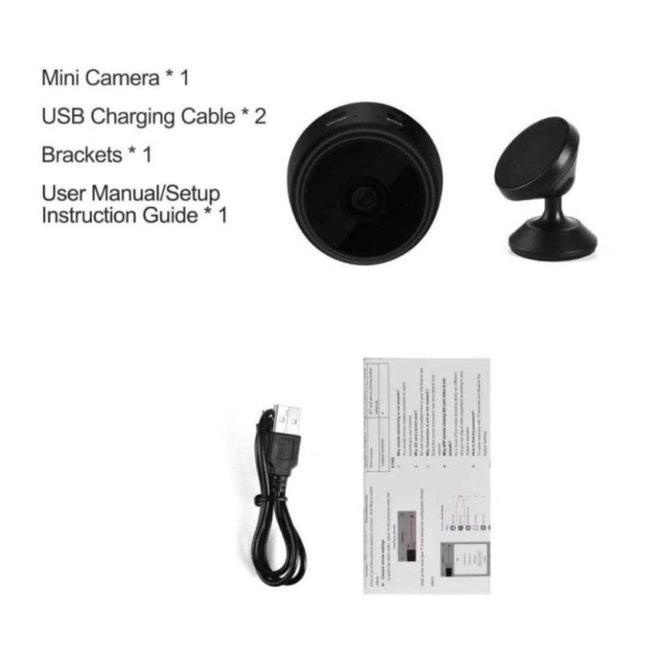 Camera Wifi Không Dây A9, Kết Nối Wifi  Độ Phân Giải 1080P HD, Hồng Ngoại Hỗ Trợ Tầm Nhìn Ban Đêm | BigBuy360 - bigbuy360.vn