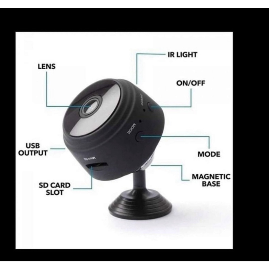 Camera Wifi Không Dây A9, Kết Nối Wifi  Độ Phân Giải 1080P HD, Hồng Ngoại Hỗ Trợ Tầm Nhìn Ban Đêm | BigBuy360 - bigbuy360.vn