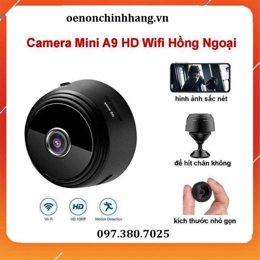 Camera Wifi Không Dây A9, Kết Nối Wifi  Độ Phân Giải 1080P HD, Hồng Ngoại Hỗ Trợ Tầm Nhìn Ban Đêm | BigBuy360 - bigbuy360.vn