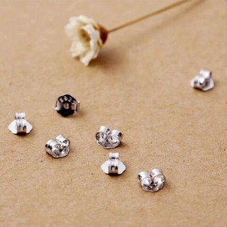 Nút chốt bông tai bạc, chốt bạc 925 khuyên tai tuna silver