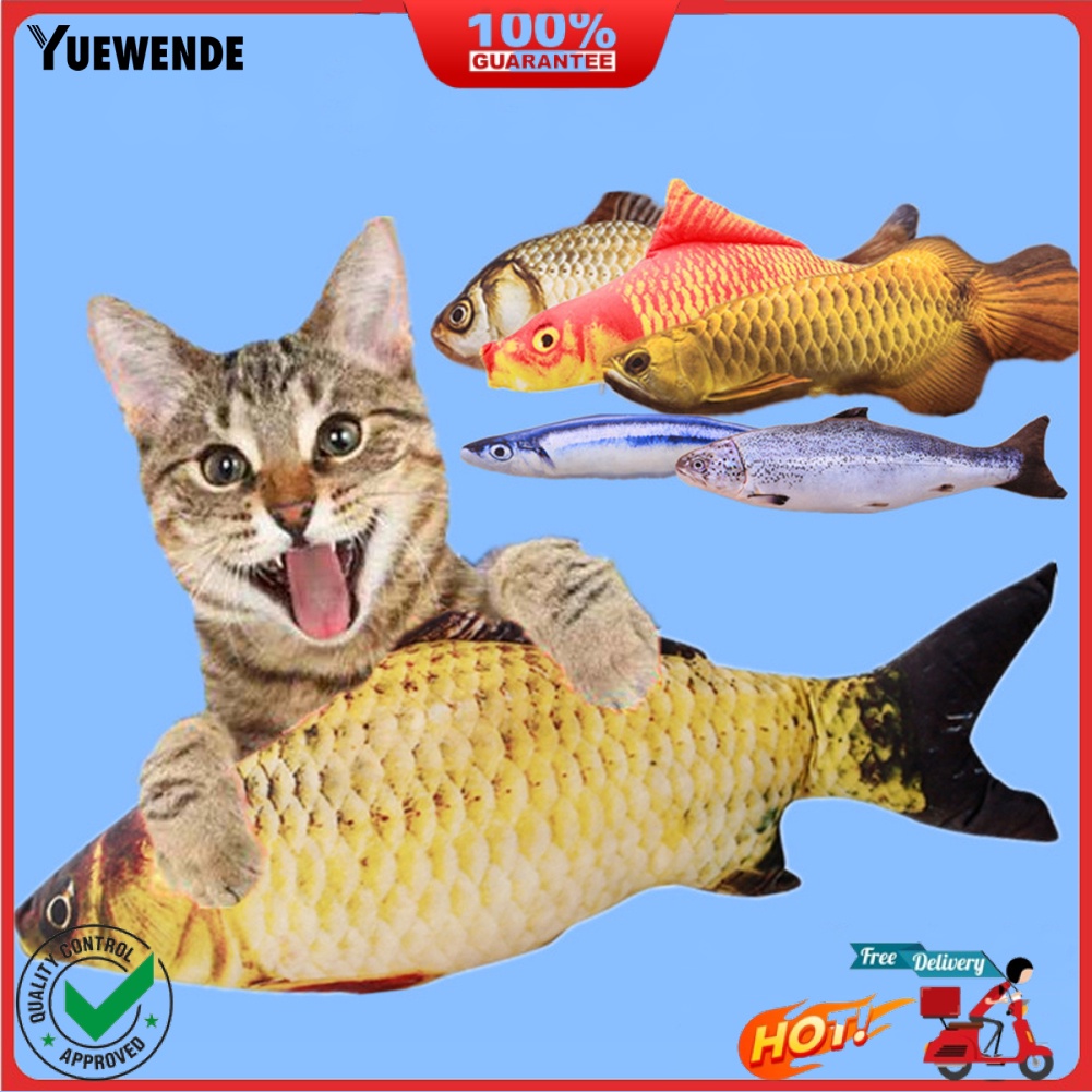 Đồ Chơi Cho Mèo Hình Cá Nhồi Bông Chân Thực
