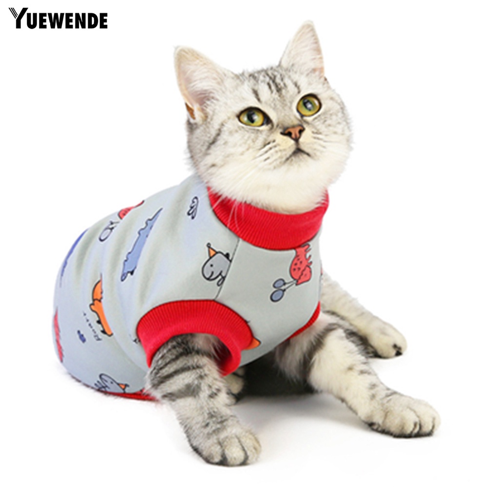 Áo sweater vải lụa sữa co giãn in họa tiết hoạt hình thời trang thu đông cho mèo và cún cưng