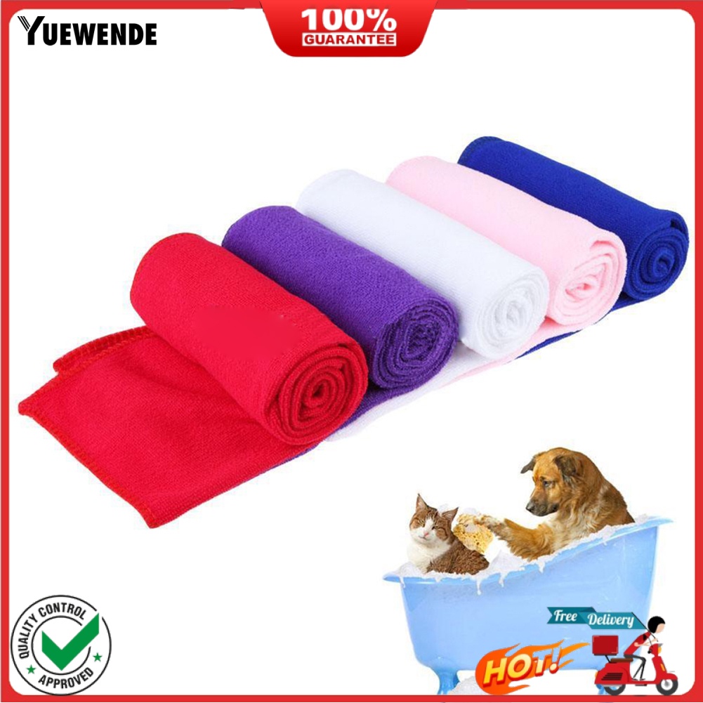 Khăn tắm chất liệu sợi microfiber kích thước 30x70cm cho thú cưng