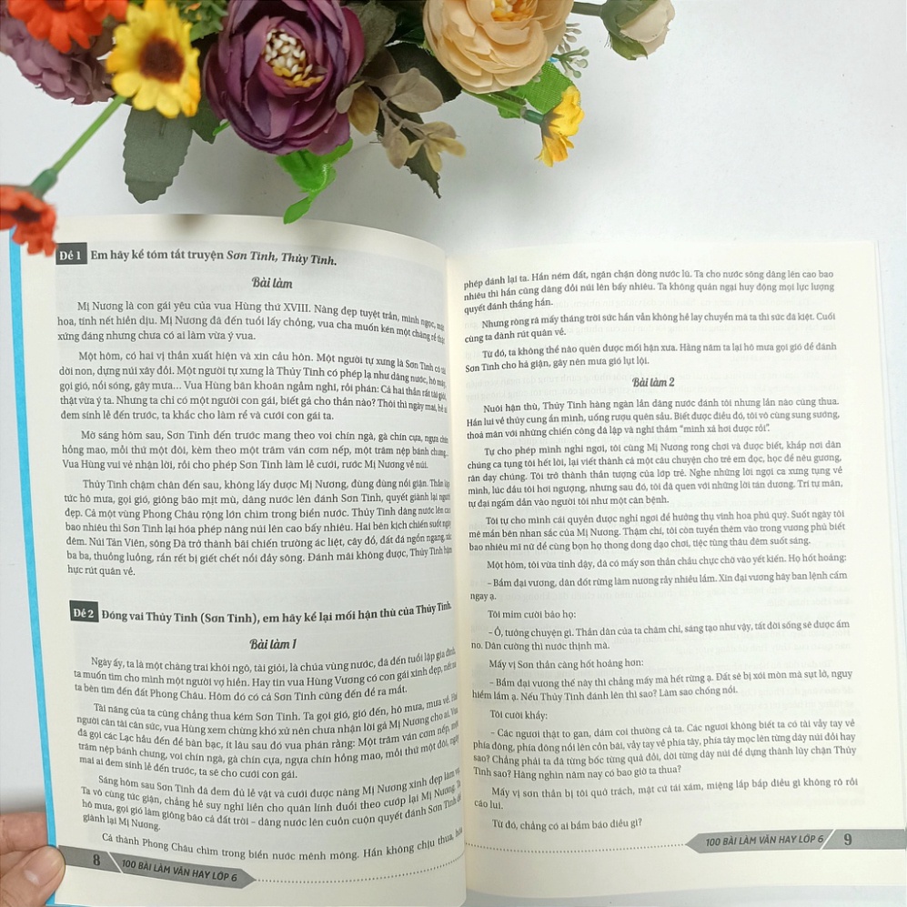 Sách 100 bài làm văn hay lớp 6 - ndbooks