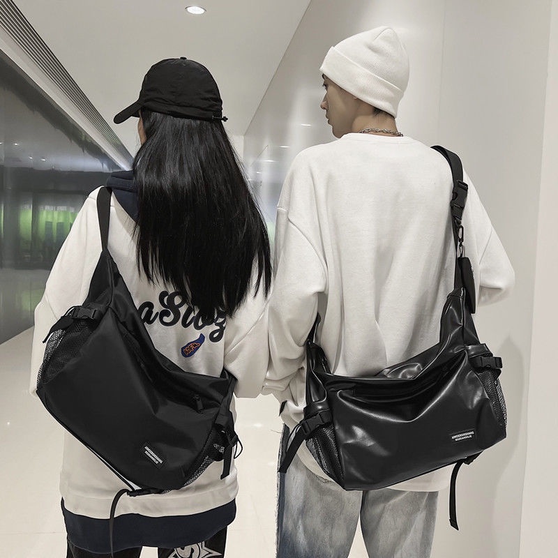 Túi Da PU Đeo Chéo Phong Cách Nhật Bản Thời Trang Cho Nam Nữ