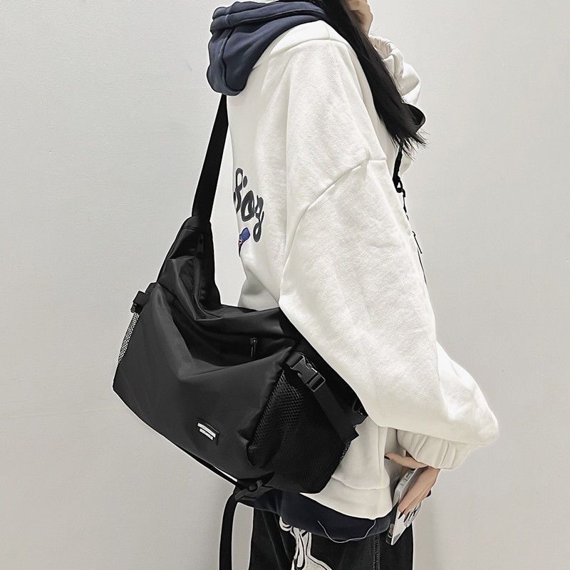 Túi Da PU Đeo Chéo Phong Cách Nhật Bản Thời Trang Cho Nam Nữ