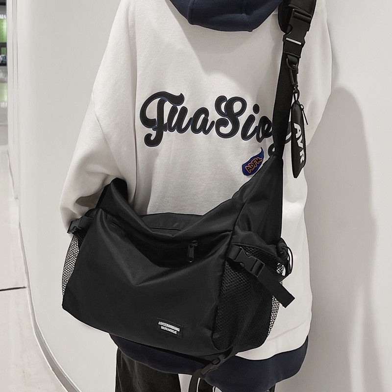 Túi Da PU Đeo Chéo Phong Cách Nhật Bản Thời Trang Cho Nam Nữ