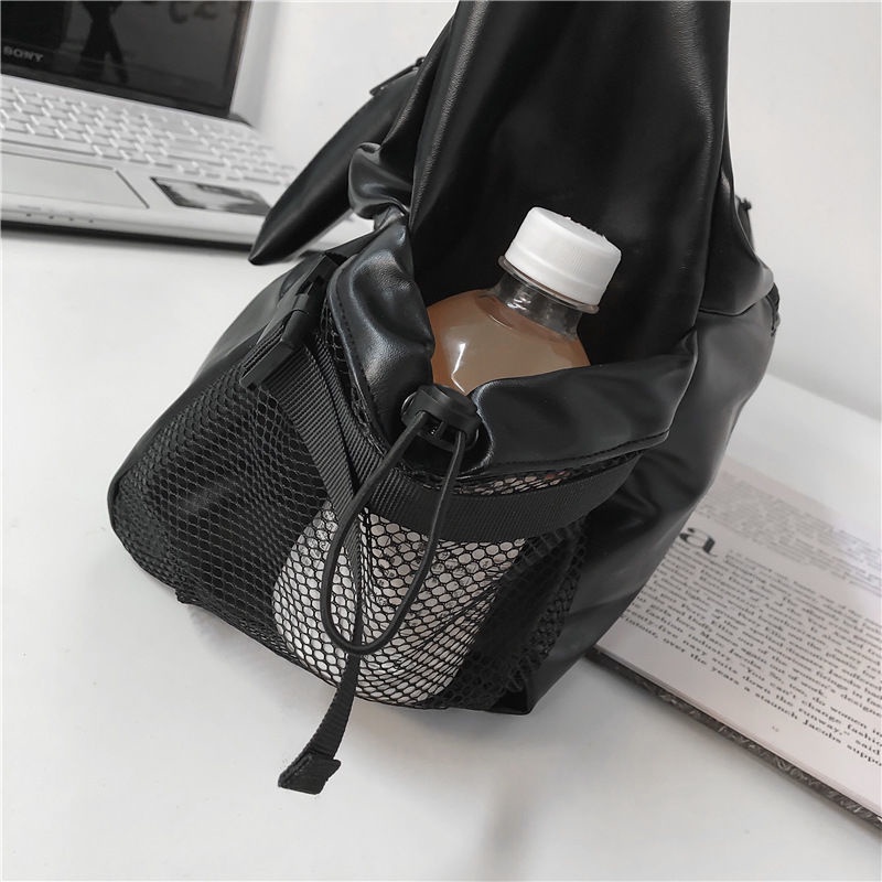 Túi Da PU Đeo Chéo Phong Cách Nhật Bản Thời Trang Cho Nam Nữ