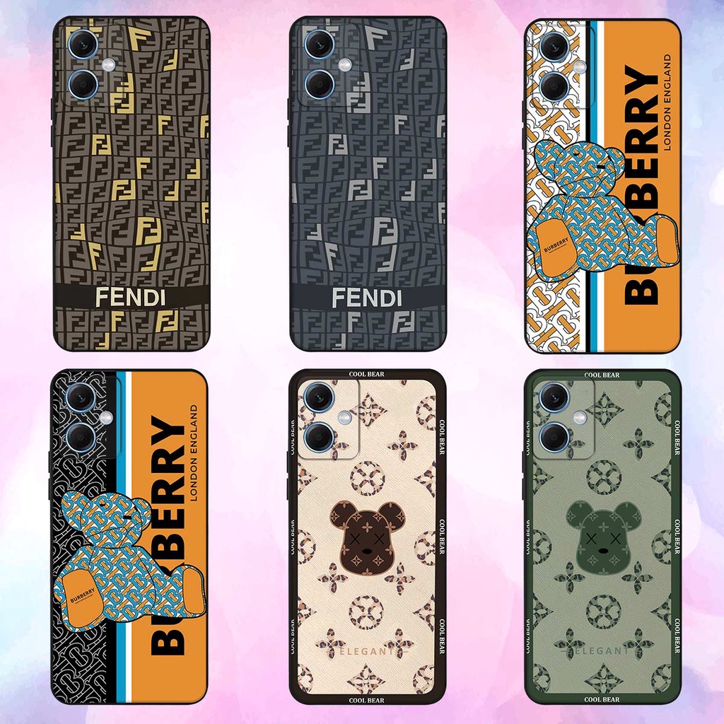 Ốp lưng Xiaomi Redmi Note 12 4G 5G 12 Pro 12s fendy, búp bơ rì, kaws thời trang, vỏ ốp thời trang rẻ đẹp