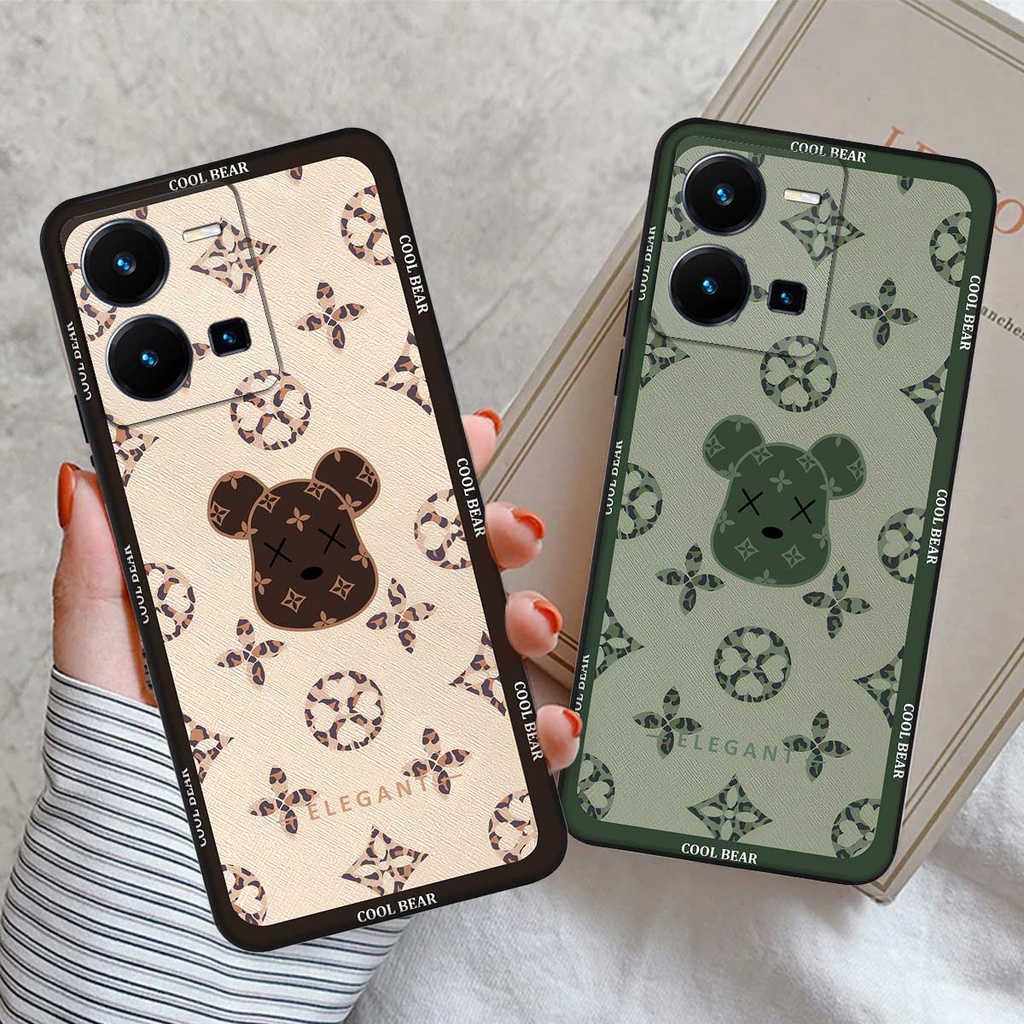 Ốp lưng Vivo Y35 4G fendy, búp bơ rì, kaws thời trang, vỏ ốp thời trang rẻ đẹp