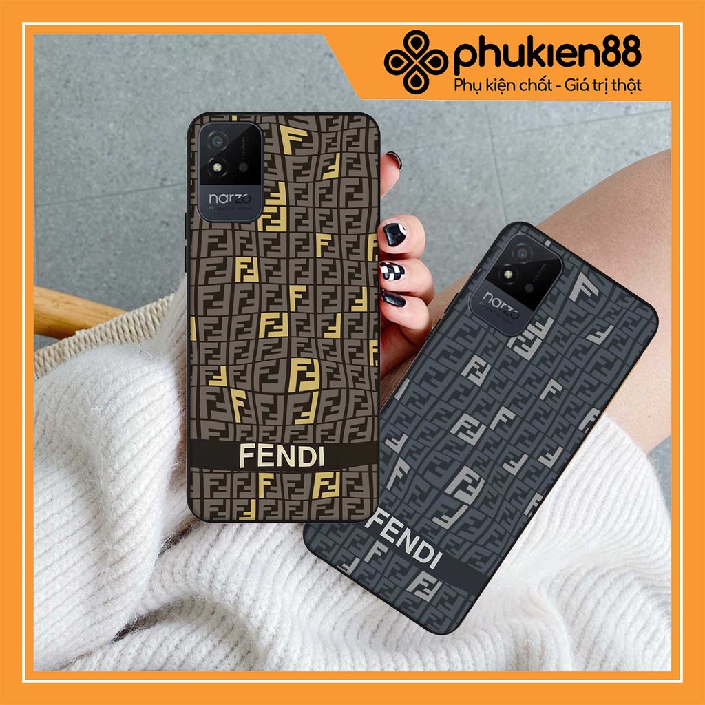Ốp lưng Realme Narzo 50 / 50i fendy, búp bơ rì, kaws thời trang, vỏ ốp thời trang rẻ đẹp