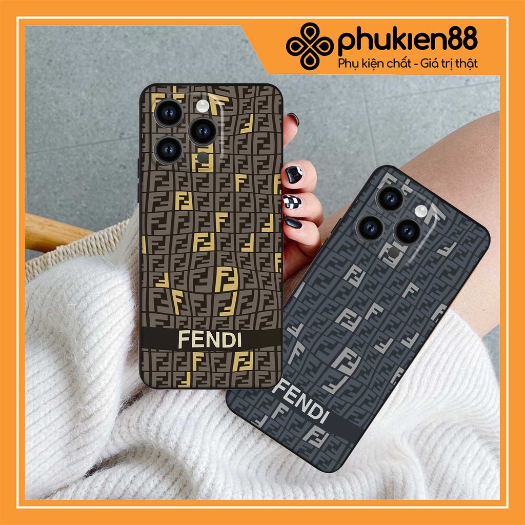 Ốp lưng iPhone 14 14Pro 14ProMax Plus Pro Max fendy, búp bơ rì, kaws thời trang, vỏ ốp thời trang rẻ đẹp