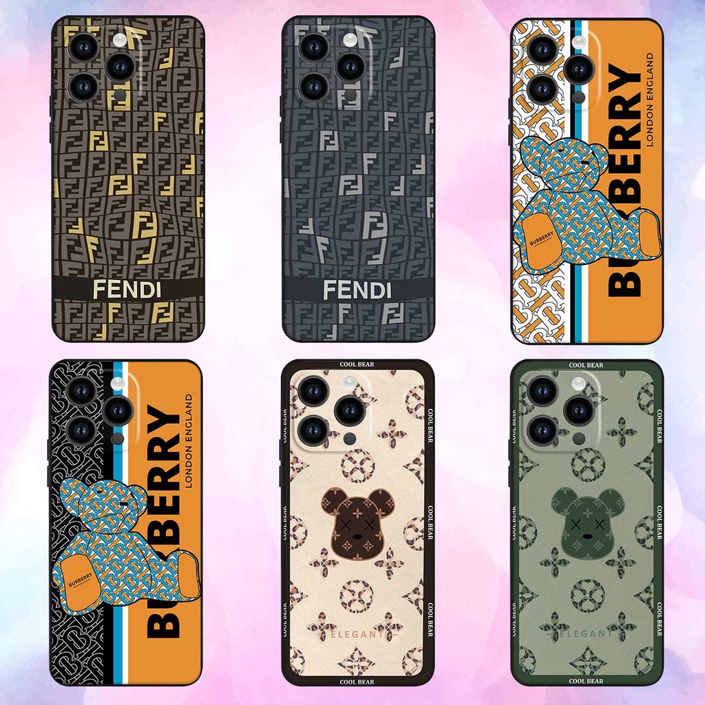 Ốp lưng iPhone 14 14Pro 14ProMax Plus Pro Max fendy, búp bơ rì, kaws thời trang, vỏ ốp thời trang rẻ đẹp