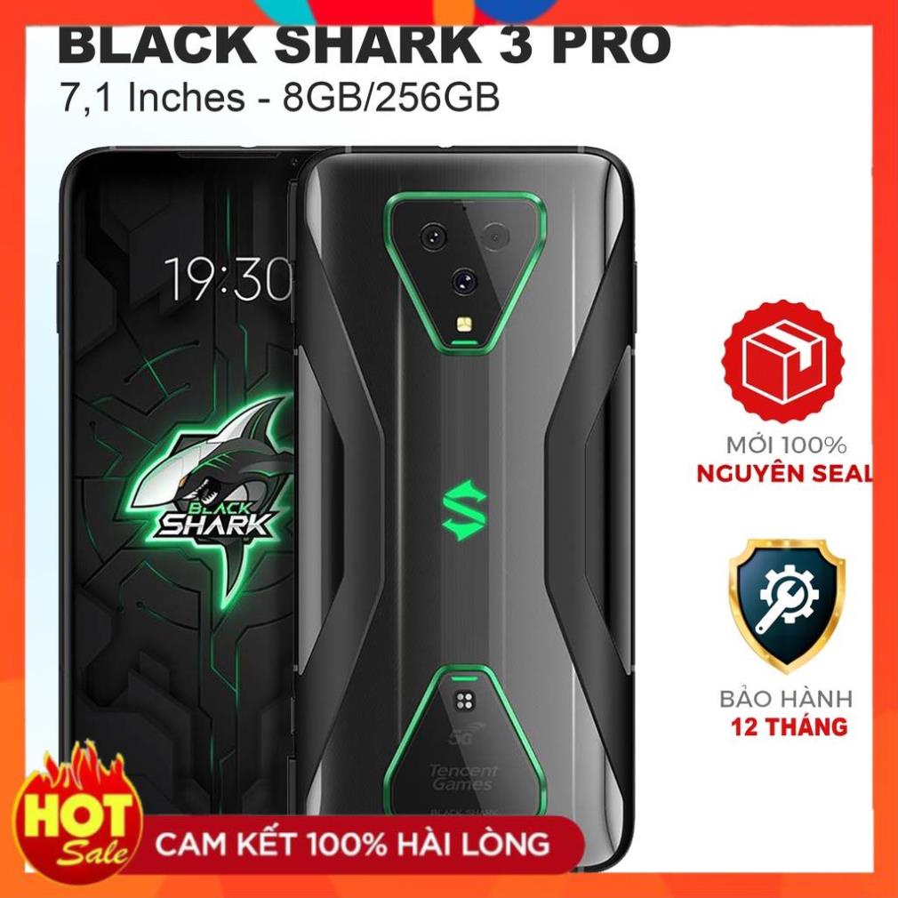 [SALE] Điện thoại Xiaomi Black Shark 3 Pro (8GB/256GB) Hàng mới fullbox nguyên seal. bảo hành đầy đủ 1 năm