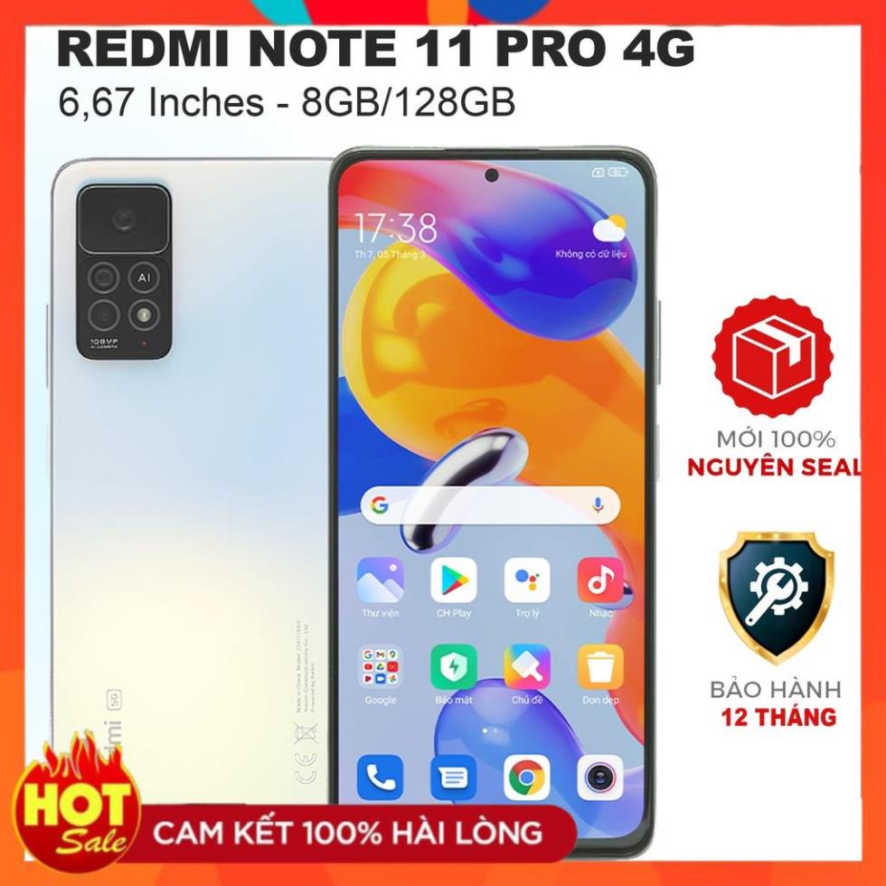 Điện thoại Xiaomi Redmi Note 11 Pro (8GB/128GB) Nguyên seal, phụ kiện, bảo hành 12 tháng