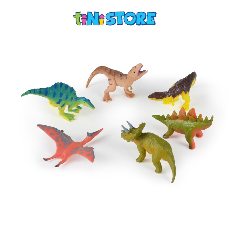 tiNiStore-Bộ đồ chơi 6 mô hình động vật thời tiền sử A Recur R8012T