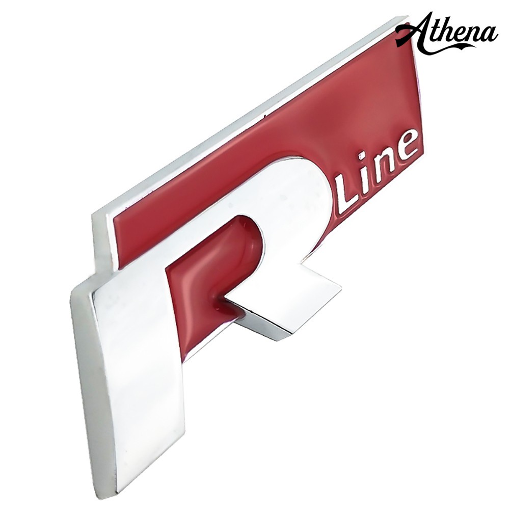 Miếng dán kim loại hình chữ Rline 3d trang trí xe ô tô VW