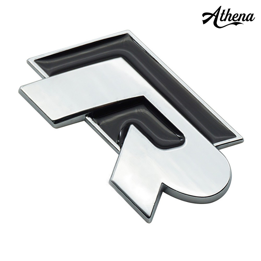 Miếng dán kim loại hình chữ Rline 3d trang trí xe ô tô VW