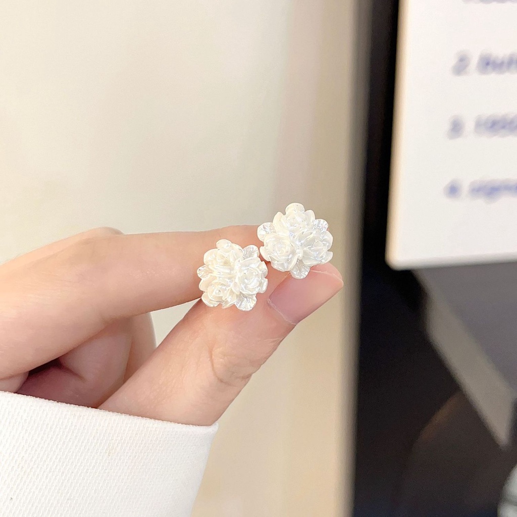 Bông Tai Bạc Hình Hoa Thời Trang Xuân Hè 2023 Phong Cách Pháp Cổ Điển Mới Cho Nữ