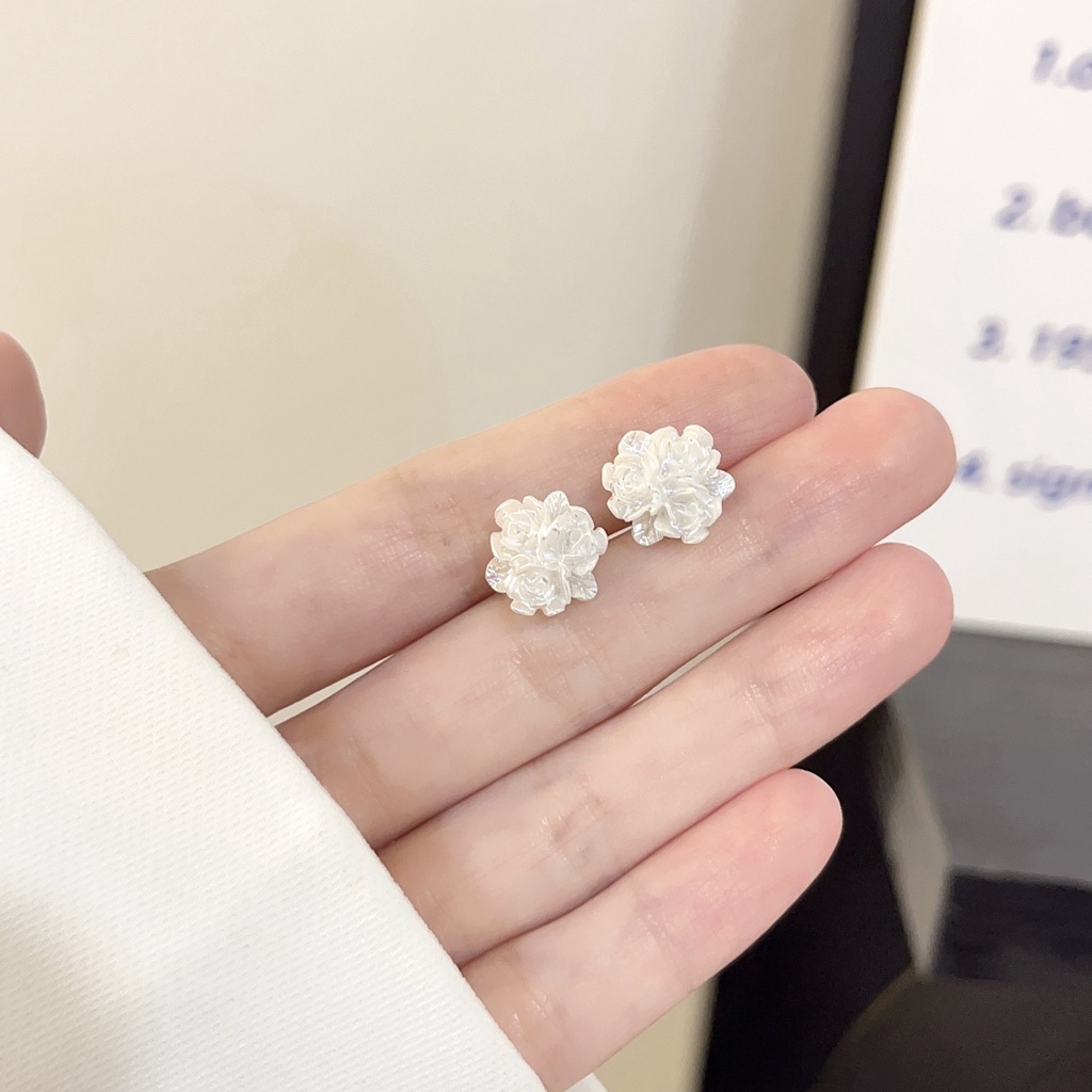 Bông Tai Bạc Hình Hoa Thời Trang Xuân Hè 2023 Phong Cách Pháp Cổ Điển Mới Cho Nữ