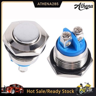 Công Tắc On / Off Bằng Kim Loại 12v 16mm Chống Thấm Nước Cho Xe Hơi
