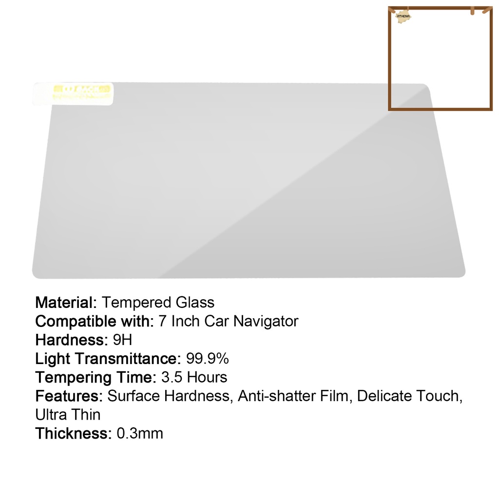 Miếng Dán Cường Lực Bảo Vệ Màn Hình Điều Khiển Xe Hơi 7 Inch
