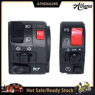Athena ✔1 Cặp Công Tắc Đèn Xi Nhan Gắn Tay Lái Xe Mô Tô