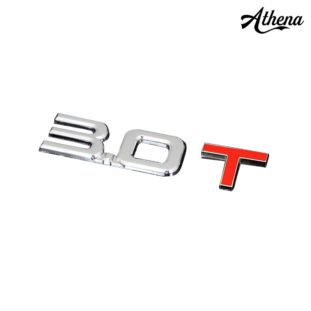 Miếng dán kim loại 3D logo hình chữ T 1.6 1.8 2.0 3.0 cho xe hơi