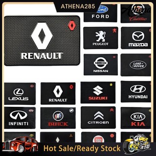 Anti-Slip Mat Pad for Cell Phone Tablet Washable Auto Car Logo Dashboard Sticky
