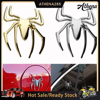 Decal kim loại hình nhện dán xe hơi