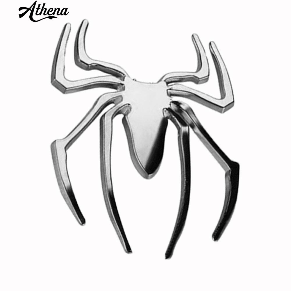 Decal kim loại hình nhện dán xe hơi