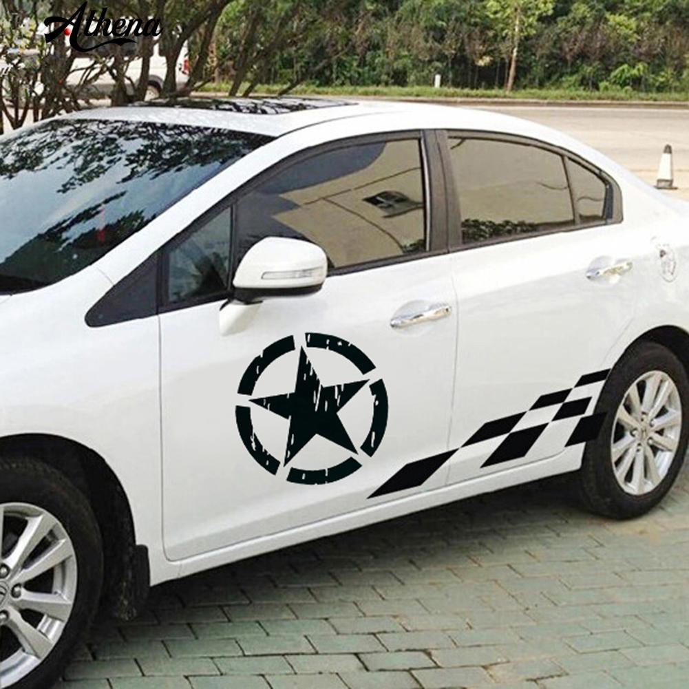 Đề Can Dán Xe Hơi Chống Trầy Xước Hình Ngôi Sao