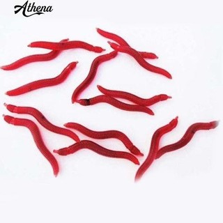 Mồi Câu Cá Giả Hình Giun Màu Đỏ