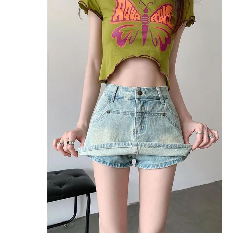 Chân Váy Denim Chữ a Lưng Cao Phong Cách Thời Trang Mỹ Hàng Mới Dành Cho Nữ