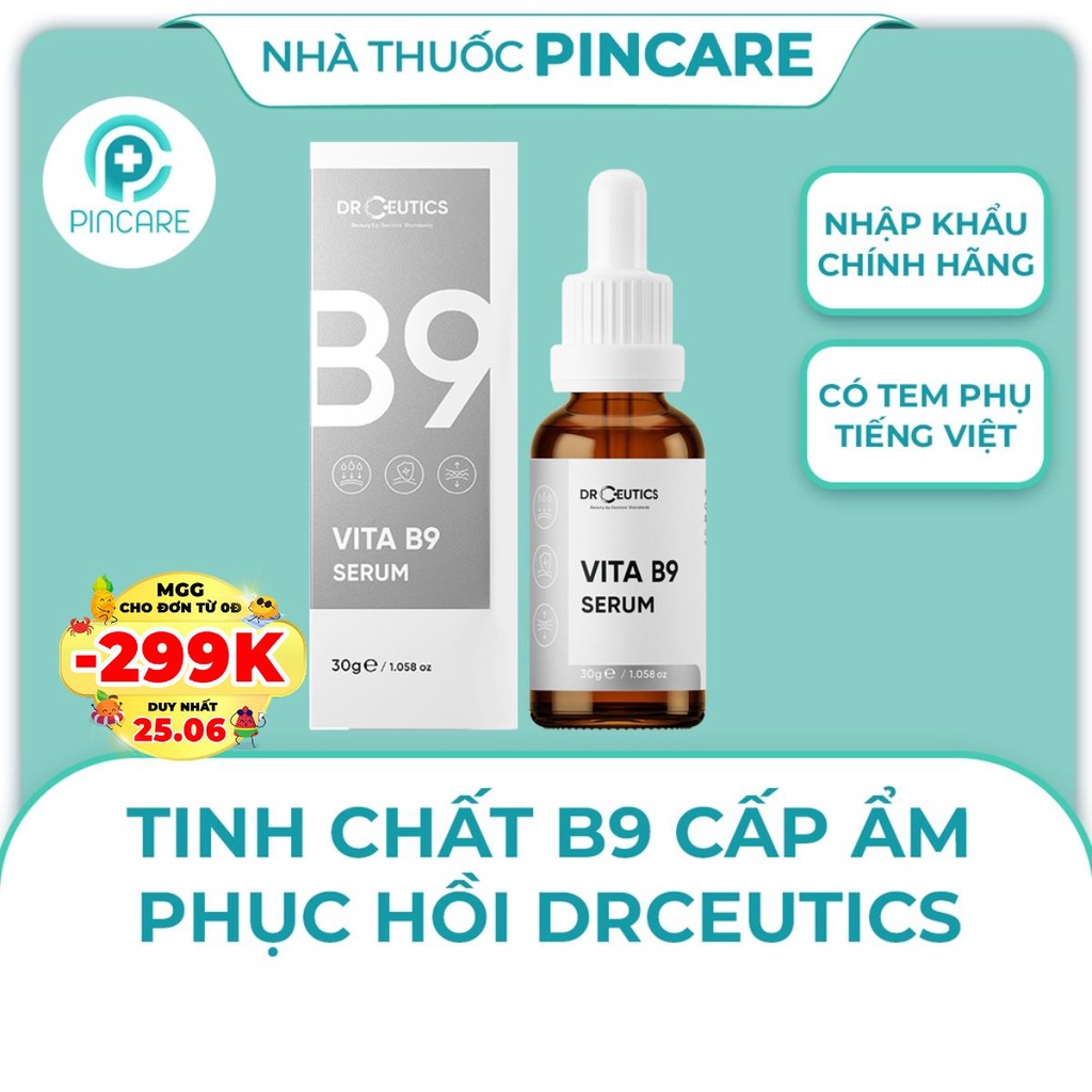 Tinh chất B9 cấp ẩm phục hồi DRCEUTICS 30g - Hàng chính hãng - Nhà thuốc Pincare