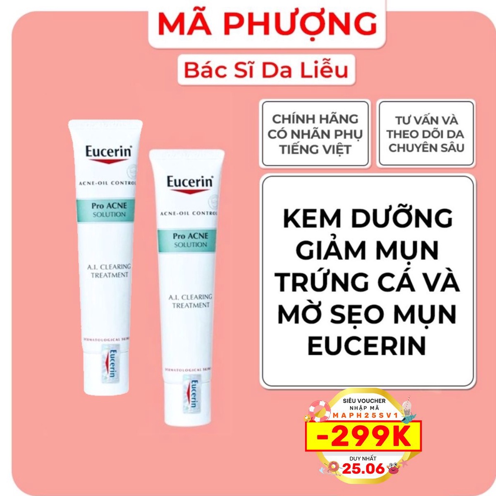 Kem bôi mụn Eucerin Pro Acne Solution A.I Treatment