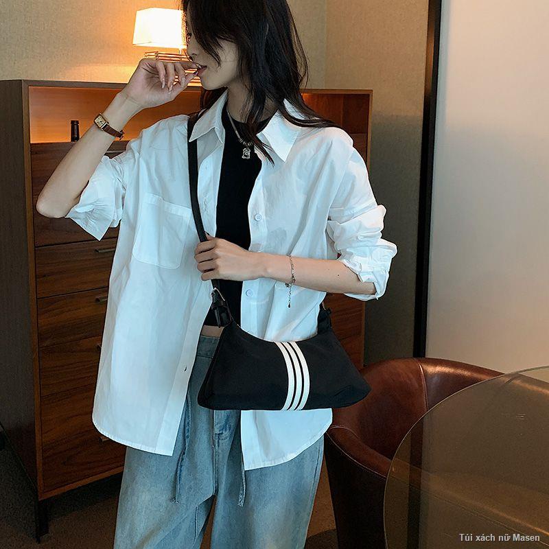 Phiên bản Hàn Quốc túi vải nylon túi canvas túi sát nách túi đeo vai túi xách nữ🌈HÀNG CÓ SẴN🍇