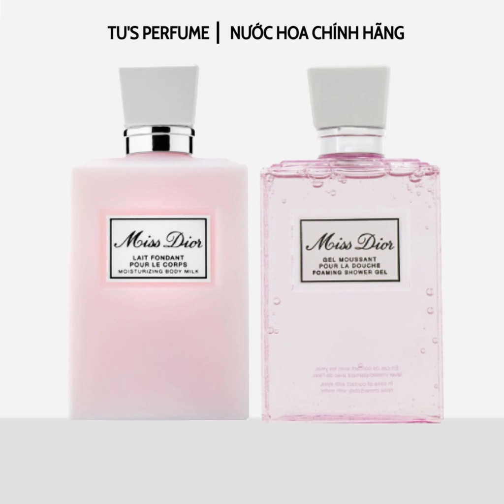 Dưỡng Thể + sữa tắm Hương Nước Hoa Miss Dior Body Lotion 200ml