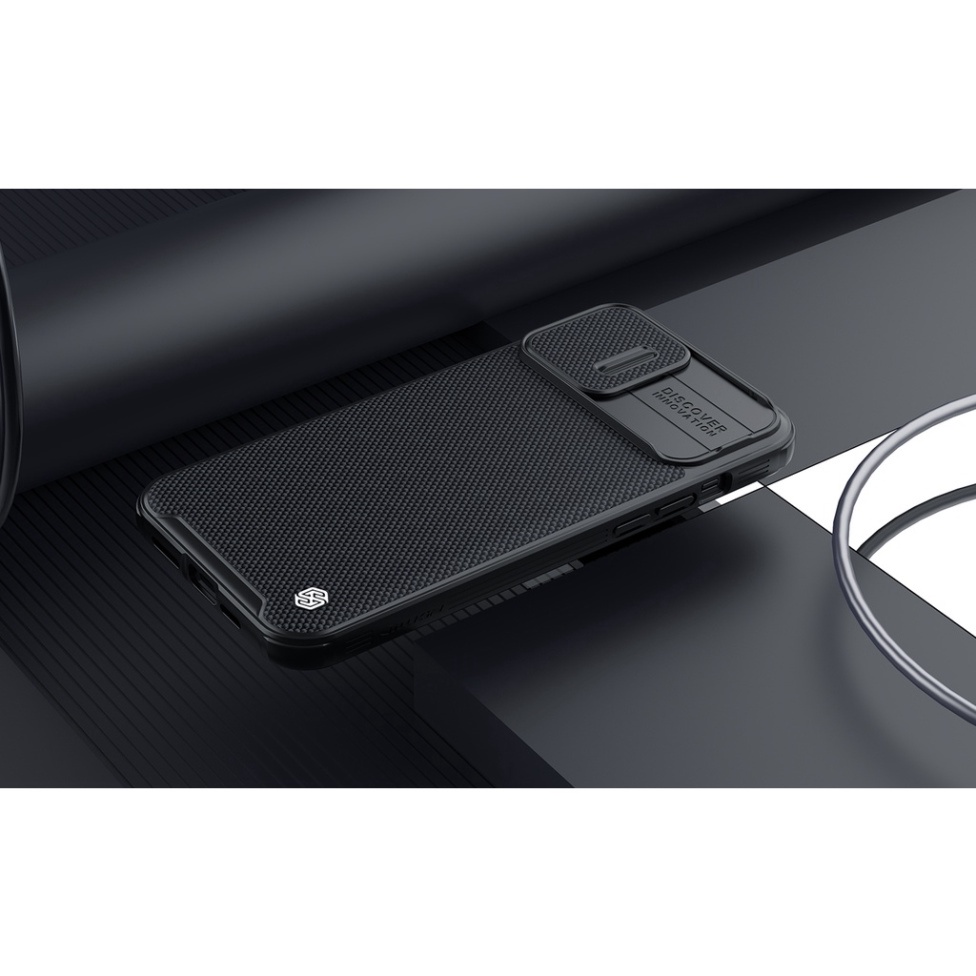 Ốp Lưng Nillkin cho iPhone 14 Pro Max - 14 Max - 14 Pro - 13 Pro - 13 ProMax Textured sợi vải carbon trượt bảo vệ camera
