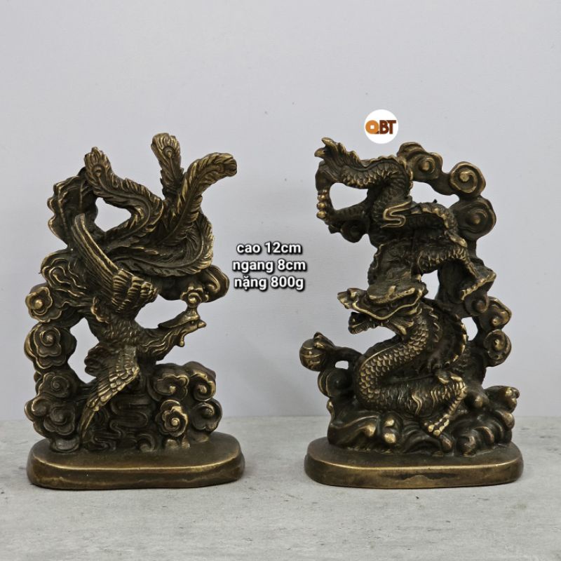 Cặp Long Phụng bằng đồng phong thuỷ