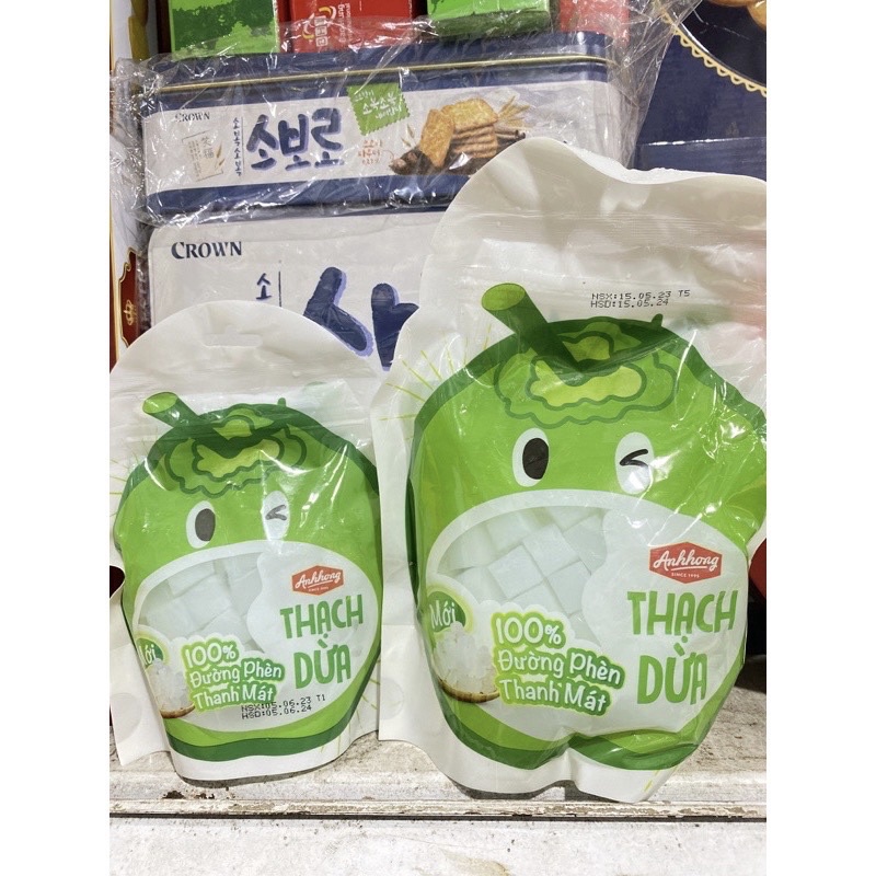 Thạch Dừa Ánh Hồng Túi 400g/900g
