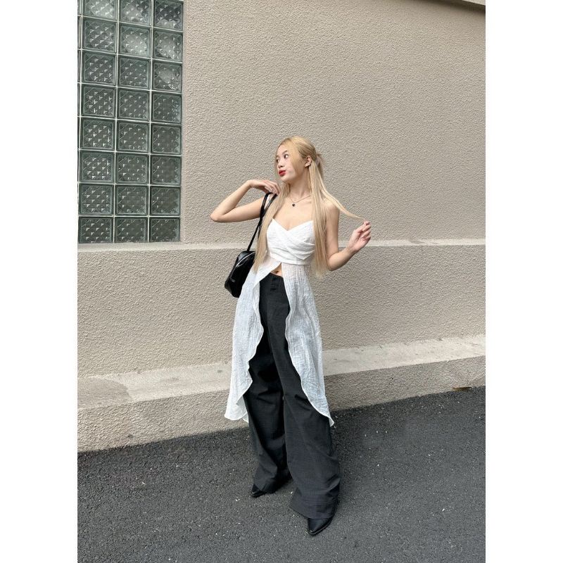 Áo 2 Dây Xẻ Tà Dáng Dài, Áo Dự Tiệc, Dạo Phố VSV Clothing