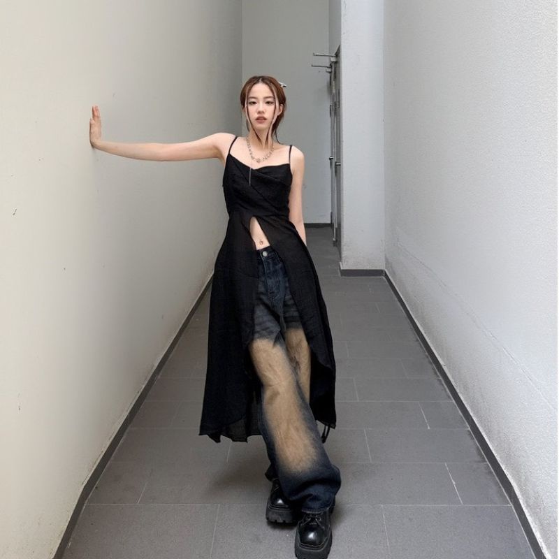 Áo 2 Dây Xẻ Tà Dáng Dài, Áo Dự Tiệc, Dạo Phố VSV Clothing