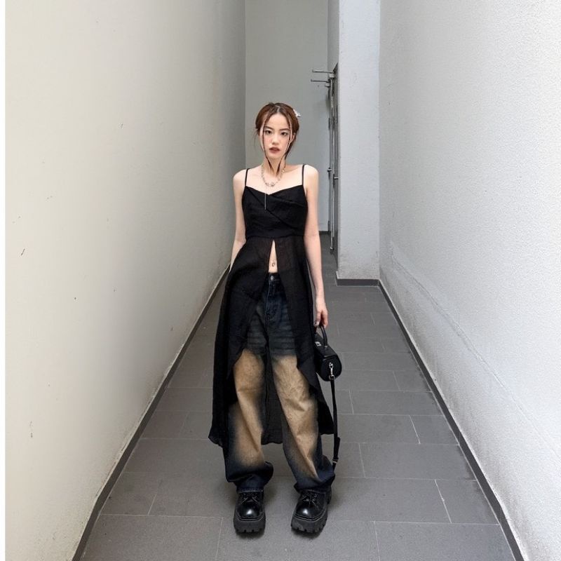 Áo 2 Dây Xẻ Tà Dáng Dài, Áo Dự Tiệc, Dạo Phố VSV Clothing