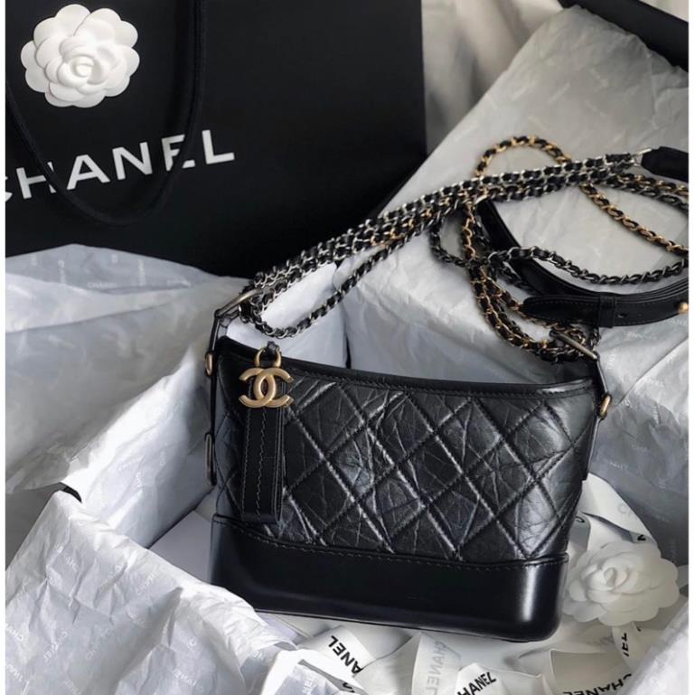 Túi đeo chéo Cha.nel Gabrielle hobo chất da thật 20cm fullbox
