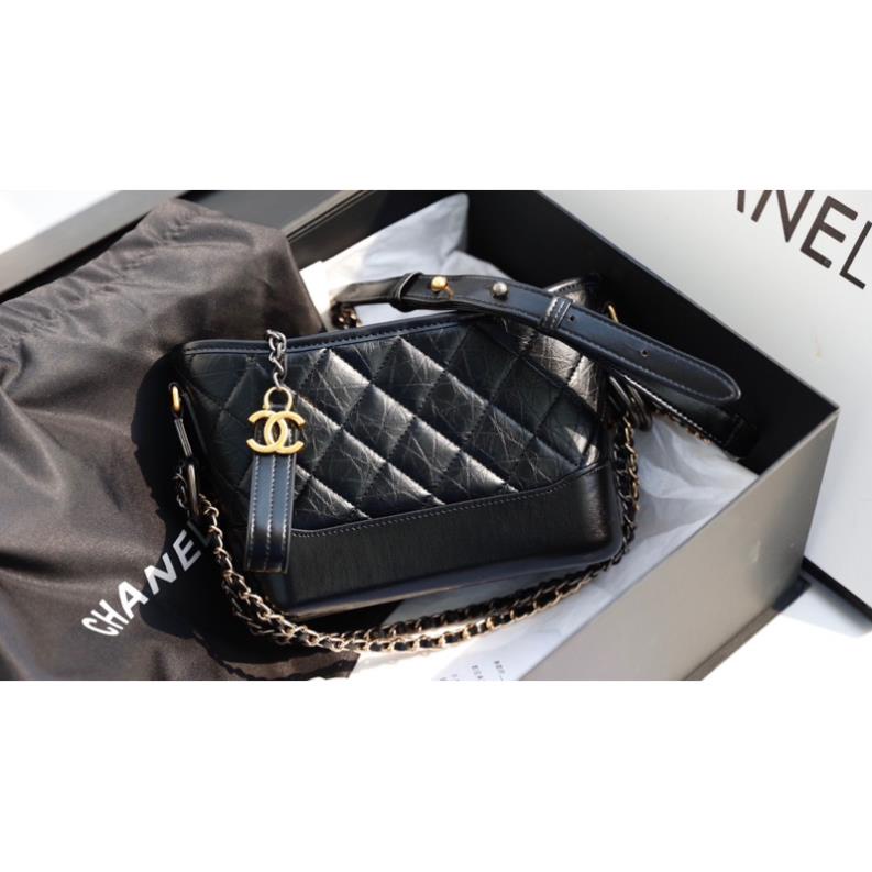 Túi đeo chéo Cha.nel Gabrielle hobo chất da thật 20cm fullbox