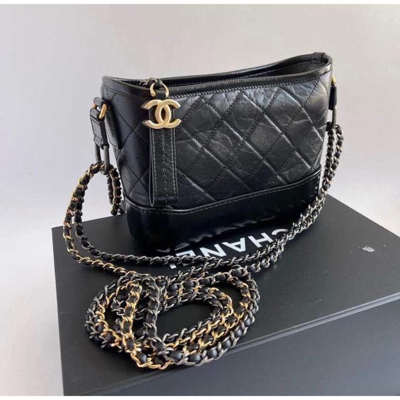 Túi đeo chéo Cha.nel Gabrielle hobo chất da thật 20cm fullbox