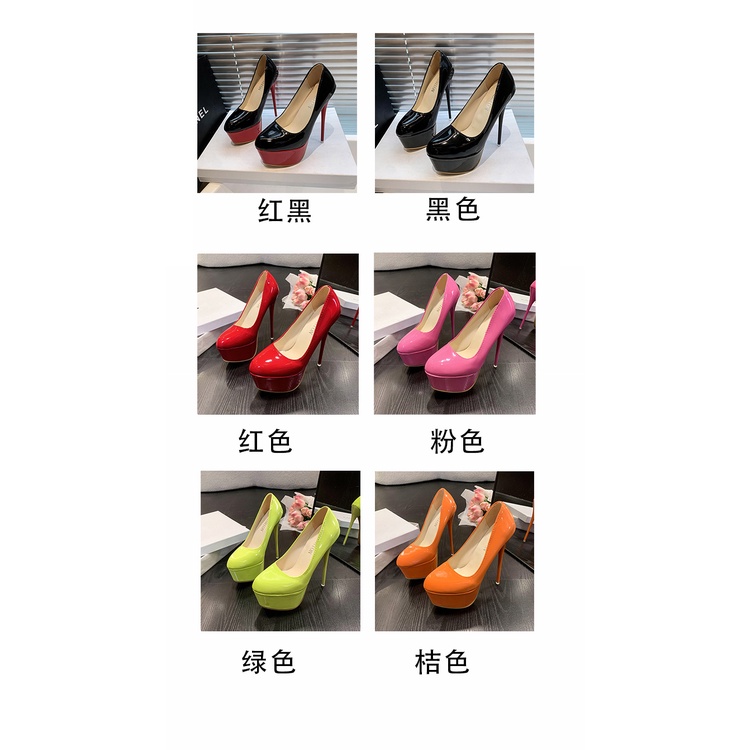 Giày Cao Gót 16CM 41 42 Chống Thấm Nước Có Size Lớn 35-43 Trẻ Trung Quyến Rũ Dành Cho Nữ