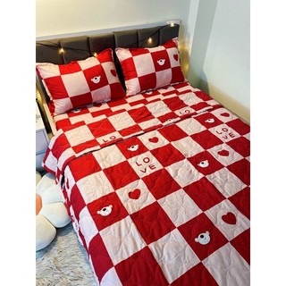 Bộ ga gối chăn hè 5 món poly cotton - TH16