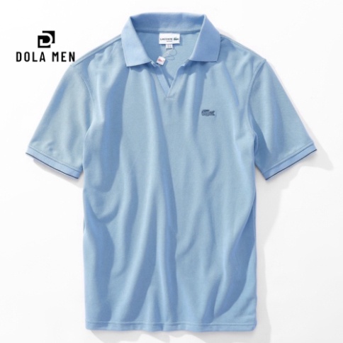 Áo Thun Nam POLO LACOSTE TRƠN CỔ V SlimFit - Vải Chính Phẩm Nhẹ Mát Không Nhăn Cao Cấp Hàng Xuất Xịn